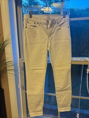 J. Crew Cream Skinny Jeans